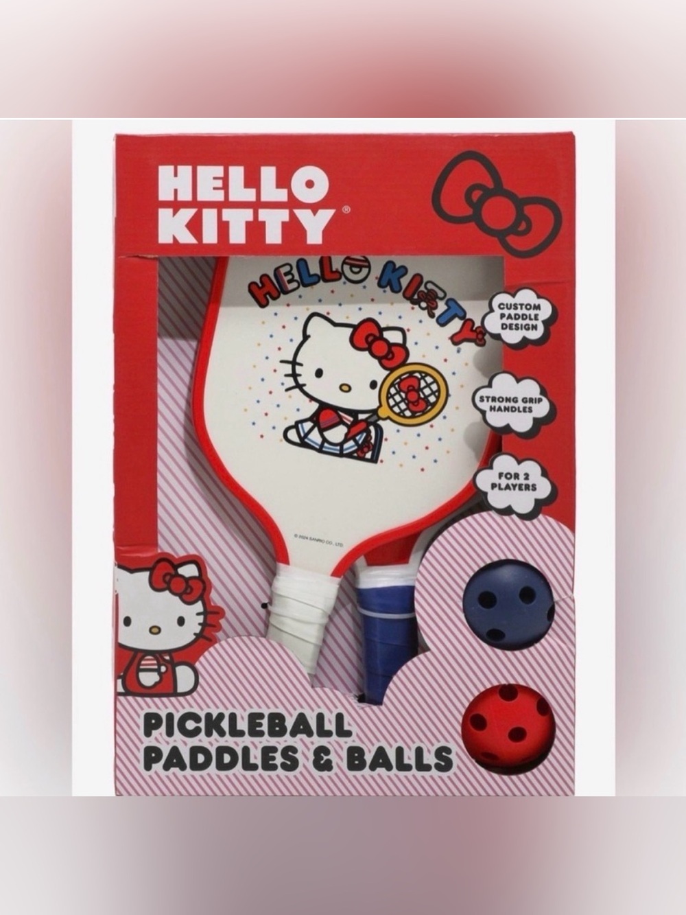 Hello Kitty Red and Blue Pickleball Set- NWT